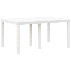Mesa Exterior Blanca Polipropileno Mediana Duradera de , Mesas de jardín - Ref: Foro24-871686, Precio: 130,52 €, Descuento: %
