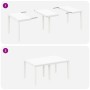 Mesa Exterior Blanca Polipropileno Mediana Duradera de , Mesas de jardín - Ref: Foro24-871686, Precio: 130,52 €, Descuento: %