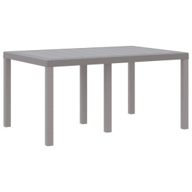 Mesa Exterior Gris Claro Plástico Mediana Duradera de , Mesas de jardín - Ref: Foro24-871687, Precio: 132,74 €, Descuento: -5%%