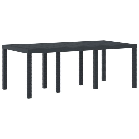 Mesa de Jardín Antracita 200x100x73 cm de Polirratán de , Mesas de jardín - Ref: Foro24-871688, Precio: 167,03 €, Descuento: %