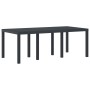 Mesa de Jardín Antracita 200x100x73 cm de Polirratán de , Mesas de jardín - Ref: Foro24-871688, Precio: 167,03 €, Descuento: %
