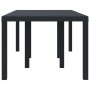 Mesa de Jardín Antracita 200x100x73 cm de Polirratán de , Mesas de jardín - Ref: Foro24-871688, Precio: 167,03 €, Descuento: %