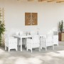 Mesa de Jardín Blanca 200x100x73 cm de Polyratán de , Mesas de jardín - Ref: Foro24-871690, Precio: 165,62 €, Descuento: %