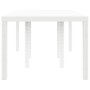 Mesa de Jardín Blanca 200x100x73 cm de Polyratán de , Mesas de jardín - Ref: Foro24-871690, Precio: 165,62 €, Descuento: %