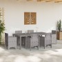 Mesa de jardín Gris Claro 200x100x73 cm de Polirratán de , Mesas de jardín - Ref: Foro24-871691, Precio: 165,62 €, Descuento:...
