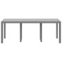 Mesa de jardín Gris Claro 200x100x73 cm de Polirratán de , Mesas de jardín - Ref: Foro24-871691, Precio: 165,62 €, Descuento:...