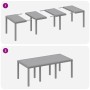 Mesa de jardín Gris Claro 200x100x73 cm de Polirratán de , Mesas de jardín - Ref: Foro24-871691, Precio: 165,62 €, Descuento:...