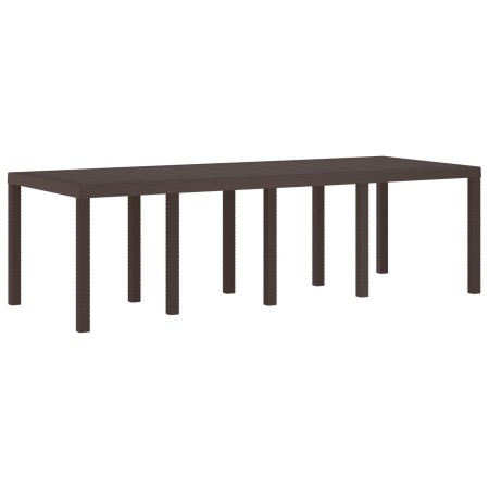 Mesa de Jardín Marrón 250x100x73 cm de Rattan Sintético de , Mesas de jardín - Ref: Foro24-871693, Precio: 186,24 €, Descuent...