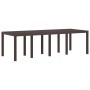 Mesa de Jardín Marrón 250x100x73 cm de Rattan Sintético de , Mesas de jardín - Ref: Foro24-871693, Precio: 186,24 €, Descuent...