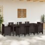 Mesa de Jardín Marrón 250x100x73 cm de Rattan Sintético de , Mesas de jardín - Ref: Foro24-871693, Precio: 186,24 €, Descuent...