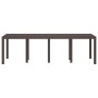 Mesa de Jardín Marrón 250x100x73 cm de Rattan Sintético de , Mesas de jardín - Ref: Foro24-871693, Precio: 186,24 €, Descuent...