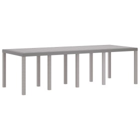 mesa de patio Gris claro Metal, materiales sintéticos Grande de , Mesas de jardín - Ref: Foro24-871695, Precio: 189,96 €, Des...