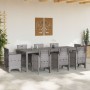 mesa de patio Gris claro Metal, materiales sintéticos Grande de , Mesas de jardín - Ref: Foro24-871695, Precio: 189,96 €, Des...