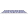 Toldo retráctil aluminio y tela azul y blanco 4x3 m de , Toldos - Ref: Foro24-3154523, Precio: 566,09 €, Descuento: %