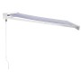 Toldo retráctil aluminio y tela azul y blanco 3x2,5 m de , Toldos - Ref: Foro24-3154521, Precio: 375,92 €, Descuento: -5%%