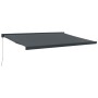 Toldo retráctil aluminio y tela gris antracita 4x3 m de , Toldos - Ref: Foro24-3154563, Precio: 521,59 €, Descuento: %