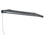 Toldo retráctil aluminio y tela gris antracita 4x3 m de , Toldos - Ref: Foro24-3154563, Precio: 521,59 €, Descuento: %
