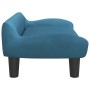 Sofá para niños de terciopelo azul 70x40x24 cm de , Mobiliario para bebés y niños pequeños - Ref: Foro24-3196349, Precio: 62,...