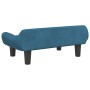 Sofá para niños de terciopelo azul 70x40x24 cm de , Mobiliario para bebés y niños pequeños - Ref: Foro24-3196349, Precio: 62,...