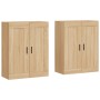 Armarios de pared 2 uds madera de ingeniería roble Sonoma de , Aparadores - Ref: Foro24-3198036, Precio: 143,05 €, Descuento: %