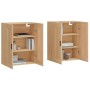 Armarios de pared 2 uds madera de ingeniería roble Sonoma de , Aparadores - Ref: Foro24-3198036, Precio: 143,05 €, Descuento: %