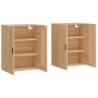 Armarios de pared 2 uds madera de ingeniería roble Sonoma de , Aparadores - Ref: Foro24-3198036, Precio: 143,05 €, Descuento: %