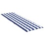 Cojín de tumbona tela Oxford a rayas azul y blanco de , Cojines para sillas y sofás - Ref: Foro24-361399, Precio: 43,68 €, De...
