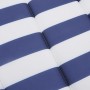 Cojín de tumbona tela Oxford a rayas azul y blanco de , Cojines para sillas y sofás - Ref: Foro24-361399, Precio: 43,68 €, De...