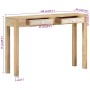 Mesa consola madera maciza de mango decolorada 110x30x75 cm | Foro24.es | Tu tienda online para hogar, jardín y más Foro24.es