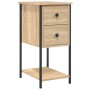 Mesita de noche madera de ingeniería roble Sonoma 32x42x70 cm de , Mesitas de noche - Ref: Foro24-826095, Precio: 74,06 €, De...
