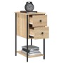 Mesita de noche madera de ingeniería roble Sonoma 32x42x70 cm de , Mesitas de noche - Ref: Foro24-826095, Precio: 74,06 €, De...
