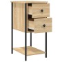 Mesita de noche madera de ingeniería roble Sonoma 32x42x70 cm de , Mesitas de noche - Ref: Foro24-826095, Precio: 74,06 €, De...