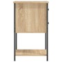 Mesita de noche madera de ingeniería roble Sonoma 32x42x70 cm de , Mesitas de noche - Ref: Foro24-826095, Precio: 74,06 €, De...