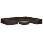 Set muebles de jardín 10 pzas y cojines ratán sintético marrón | Foro24.es | Tu tienda online para hogar, jardín y más Foro24.es