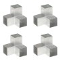 Conectores de postes en Y 4 uds metal galvanizado 101x101 mm de , Postes de cerca - Ref: Foro24-145482, Precio: 87,41 €, Desc...