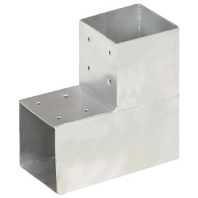 Conector de postes en forma de L metal galvanizado 101x101 mm de , Postes de cerca - Ref: Foro24-145477, Precio: 20,90 €, Des...