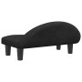Cama para perros de terciopelo negra 70x52x30 cm de , Camas para perros - Ref: Foro24-171942, Precio: 67,38 €, Descuento: -5%%