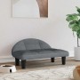 Cama para perros de terciopelo gris oscuro 70x52x30 cm de , Camas para perros - Ref: Foro24-171940, Precio: 73,66 €, Descuent...