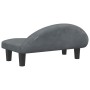 Cama para perros de terciopelo gris oscuro 70x52x30 cm de , Camas para perros - Ref: Foro24-171940, Precio: 73,66 €, Descuent...