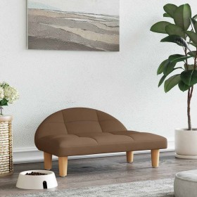 Comprar Cama para perros de tela marrón 70x52x30