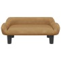 Cama para perros de terciopelo marrón 70x40x24 cm de , Camas para perros - Ref: Foro24-171956, Precio: 72,01 €, Descuento: -5%%