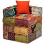Puf modular de 2 plazas de tela patchwork de , Cojines para sillas y sofás - Ref: Foro24-244977, Precio: 293,01 €, Descuento: %
