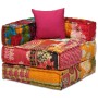 Puf modular de 2 plazas de tela patchwork de , Cojines para sillas y sofás - Ref: Foro24-244977, Precio: 293,01 €, Descuento: %