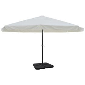 Sombrilla de jardín con base portátil aluminio blanco de , Sombrillas - Ref: Foro24-271716, Precio: 359,85 €, Descuento: %