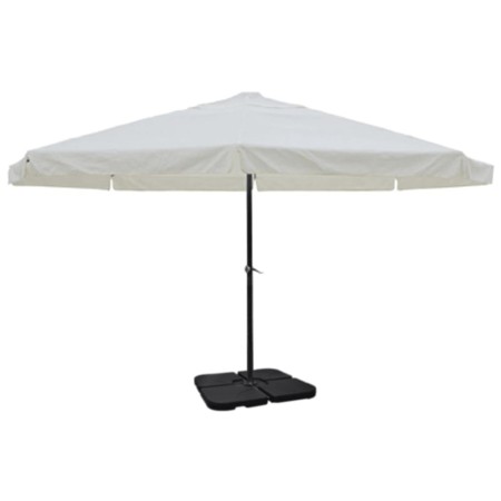 Sombrilla de jardín con base portátil aluminio blanco de , Sombrillas - Ref: Foro24-271716, Precio: 359,85 €, Descuento: %