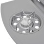 Barbacoa grill de gas 4+1 quemadores plateada de , Barbacoas - Ref: Foro24-273791, Precio: 280,04 €, Descuento: %