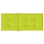 Cojín silla de jardín respaldo alto 2 uds tela verde 120x50x3cm de , Cojines para sillas y sofás - Ref: Foro24-314119, Precio...