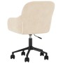 Silla de oficina giratoria de terciopelo color crema de , Sillas de oficina - Ref: Foro24-344876, Precio: 99,22 €, Descuento: %