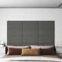 Paneles de pared 12 uds terciopelo gris oscuro 60x30 cm 2,16 m² de , Recubrimiento de paredes - Ref: Foro24-343864, Precio: 7...