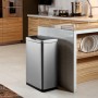 EKO Cubo de basura con sensor Mirage 2x20 L plateado mate de , Contenedores de residuos - Ref: Foro24-440050, Precio: 180,36 ...